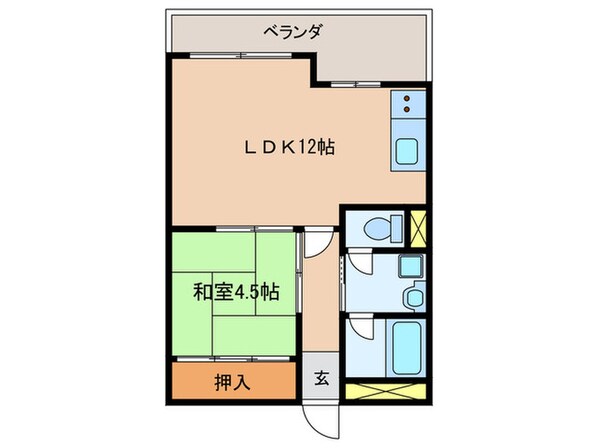 サンプラザ富田の物件間取画像